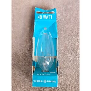 Vintage GE General Electric Flair 40 Watt Light Bulb Clear 40CA10/F Japan New
